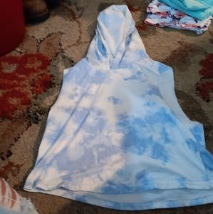 Hooded Tank Top Sz M